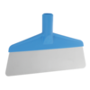 Hygiene 29113 vloerschraper, blauw afgerond flexibel RVS blad, 260mm